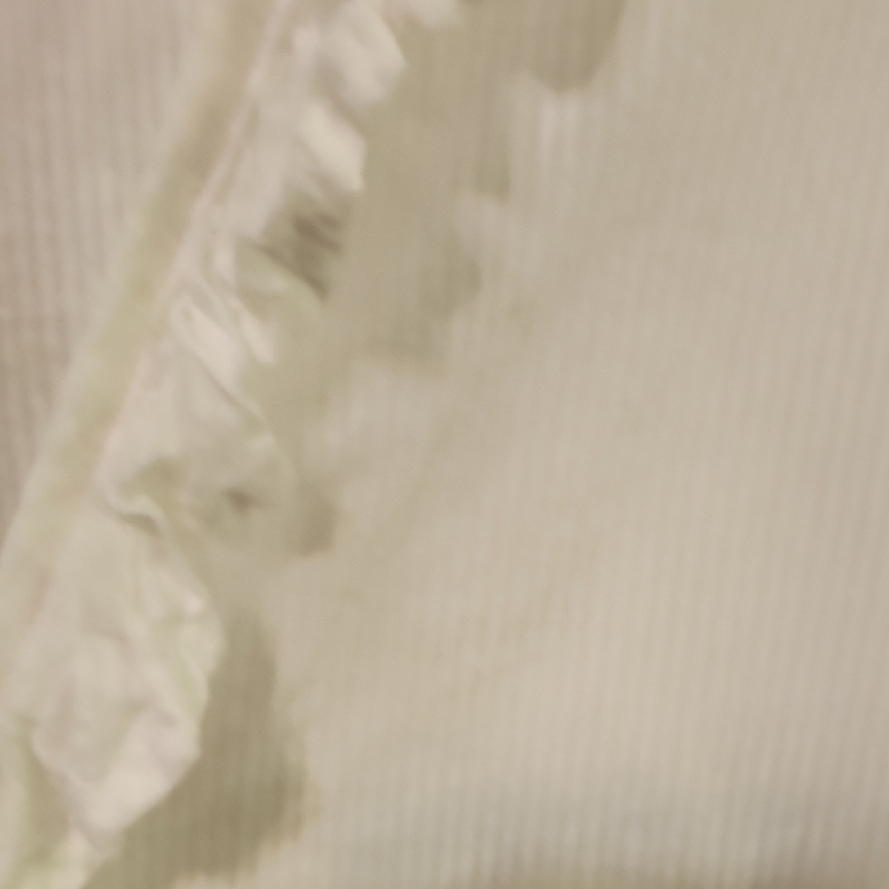 Women's White Ruffled Blouse - Picture 3 of 9